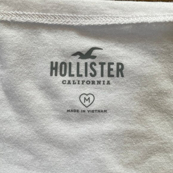 Hollister NWT White V-Neck Halter Top Size M - Picture 4 of 6